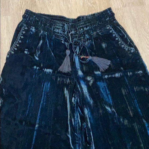 Anthropologie-Hei Hei Velvet Wide Leg Pants - Picture 2 of 6